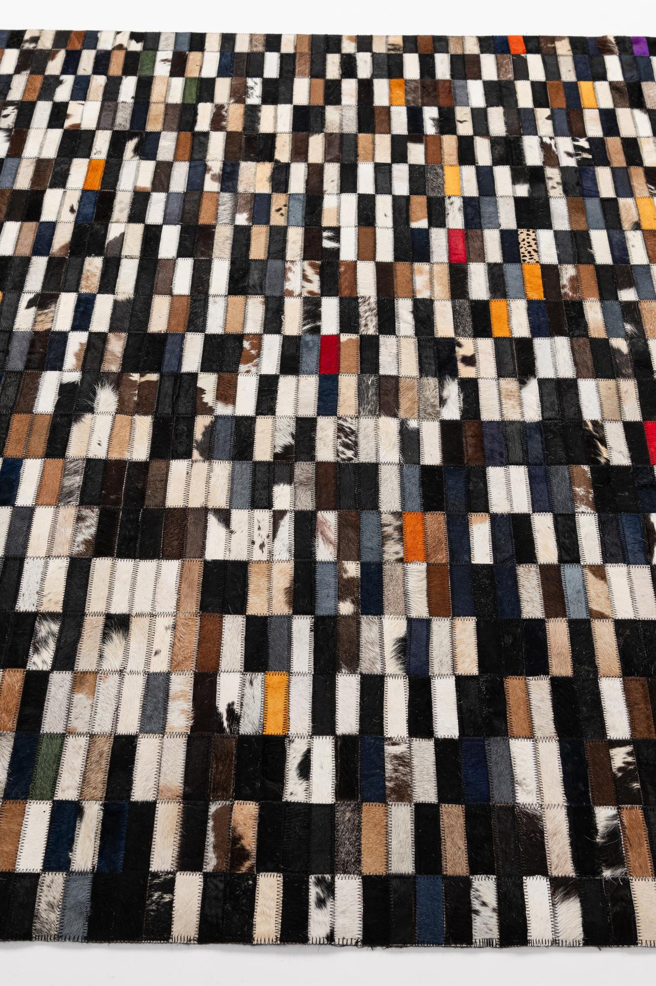 5' 2 x 7' 11 Cowhide - Patchwork Rug