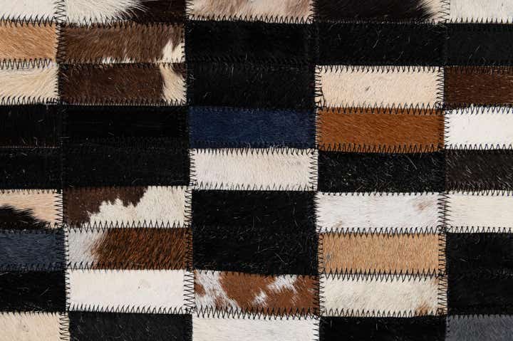 5' 2 x 7' 11 Cowhide - Patchwork Rug