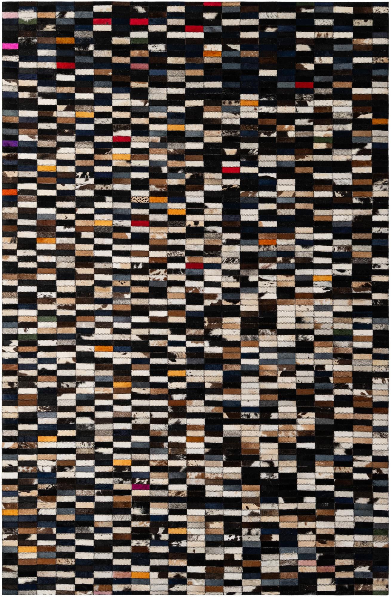 5' 2 x 7' 11 Cowhide - Patchwork Rug