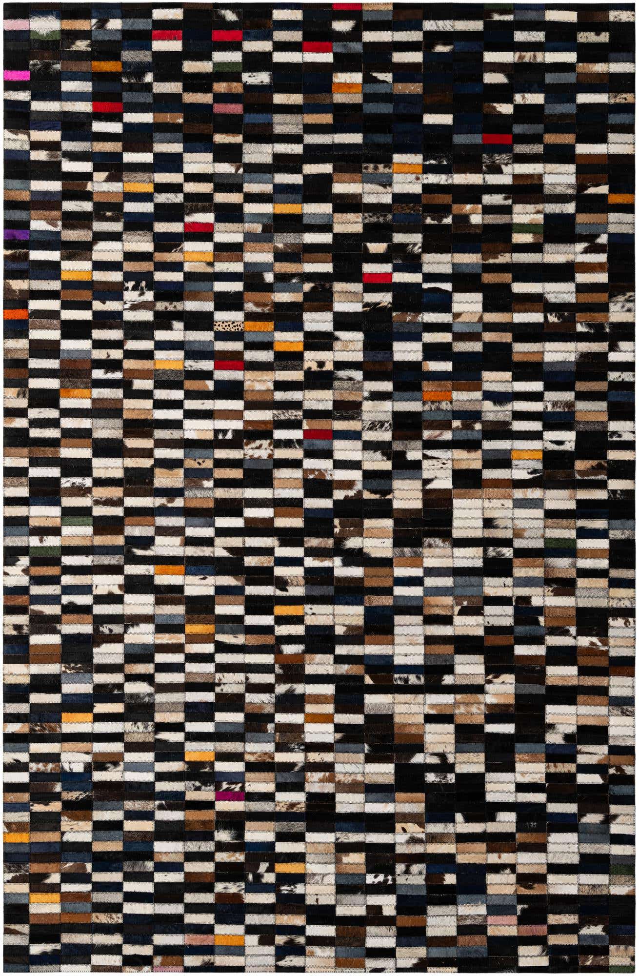 5' 2 x 7' 11 Cowhide - Patchwork Rug