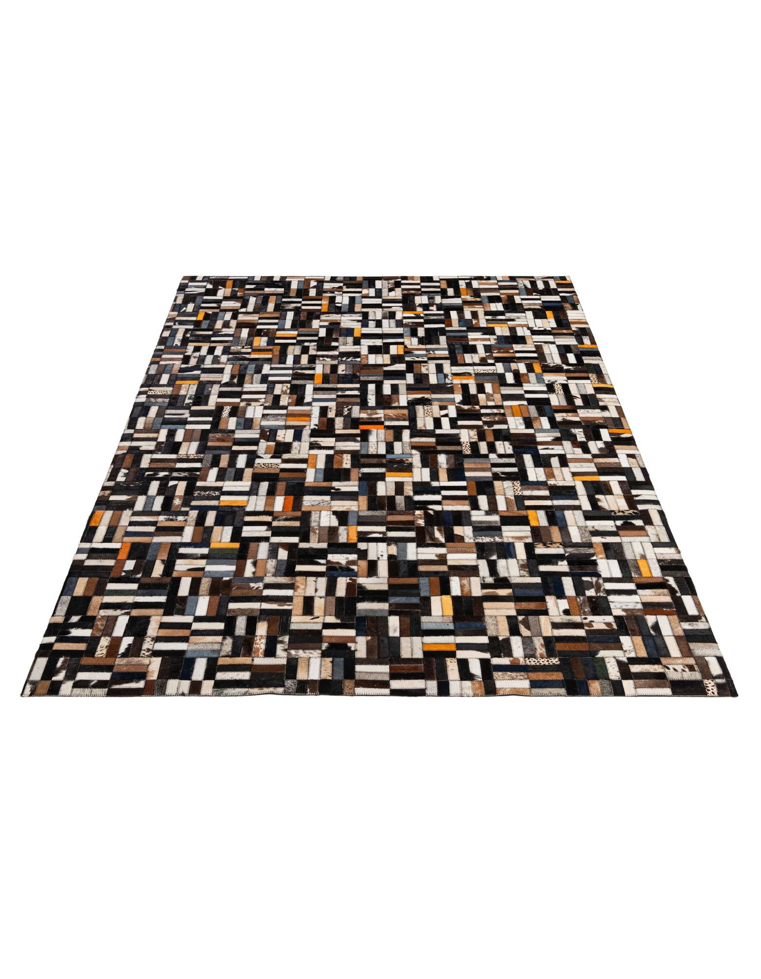 5' 1 x 8' Cowhide - Patchwork Rug