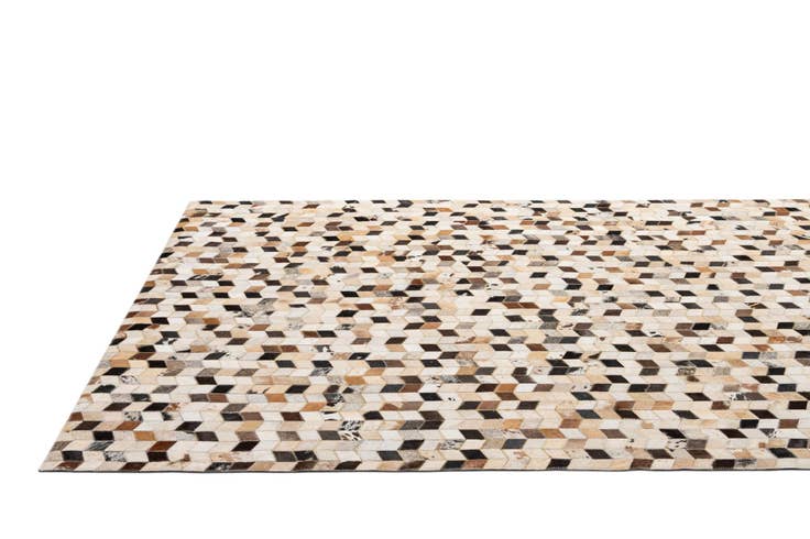 Detail image of 5' x 7' 11 Cowhide - Patchwork Rug