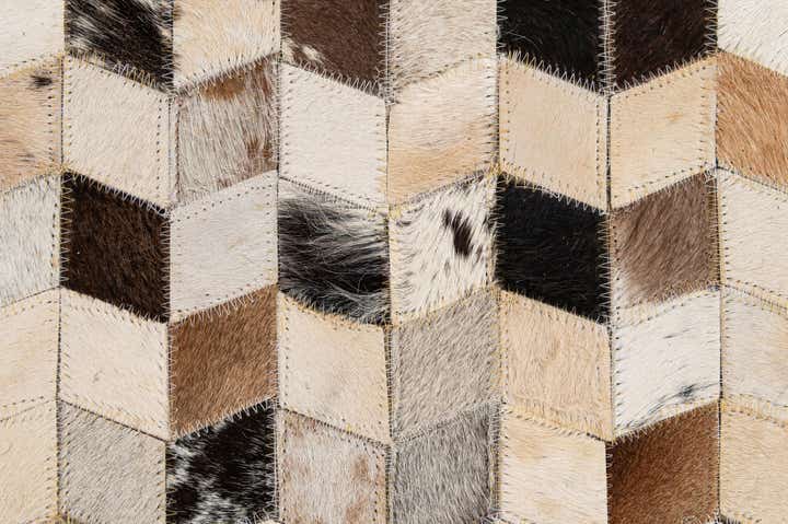 5' x 7' 11 Cowhide - Patchwork Rug
