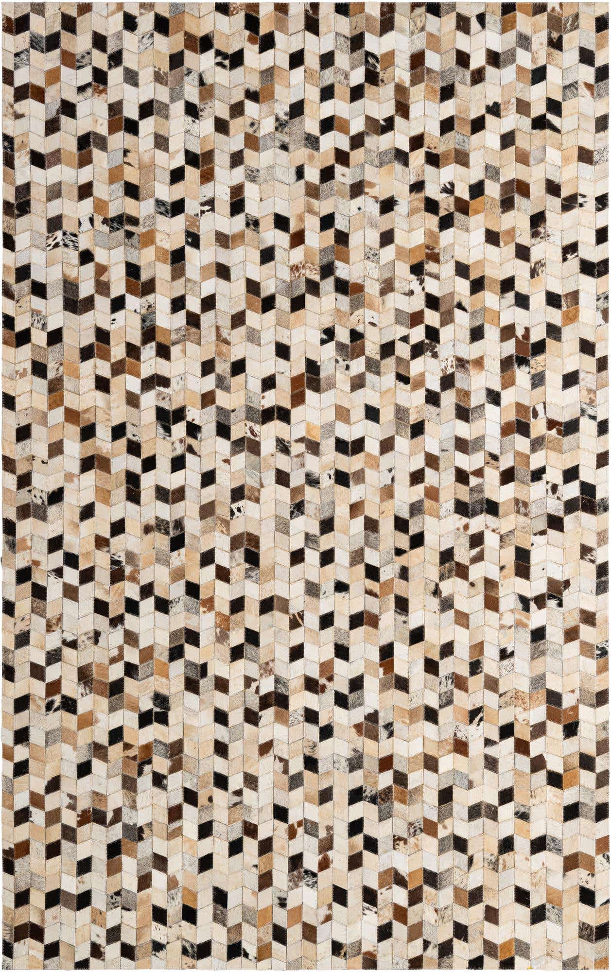 5' x 7' 11 Cowhide - Patchwork Rug