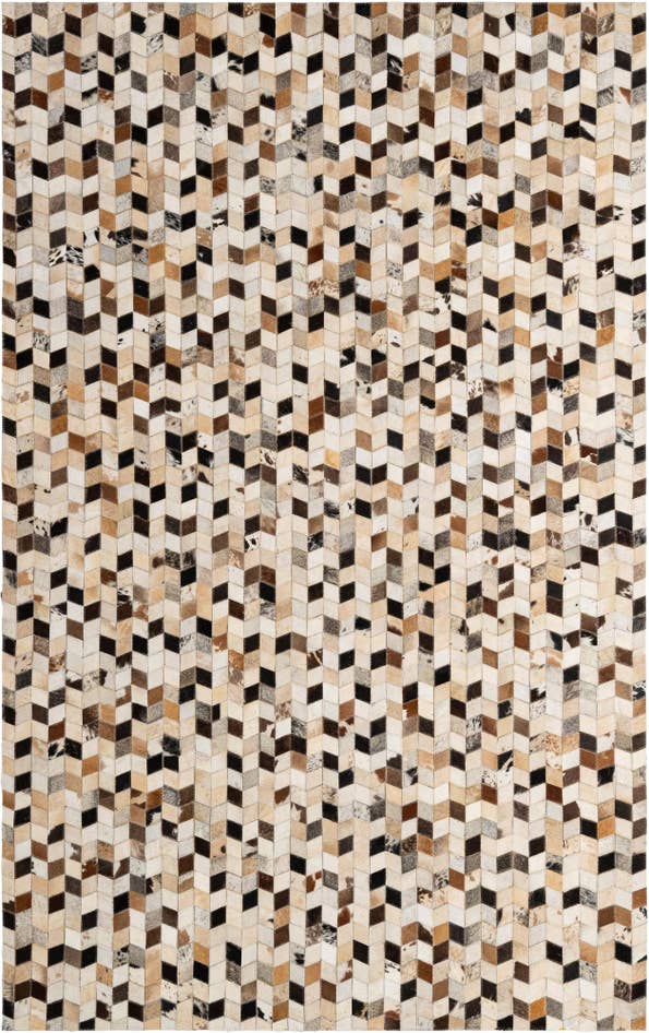 Detail image of 5' x 7' 11 Cowhide - Patchwork Rug