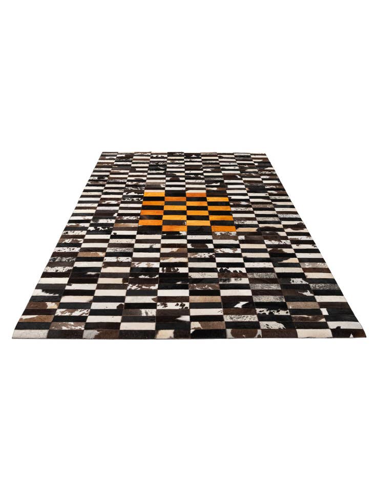 Detail image of 5' x 8' 1 Cowhide - Patchwork Rug