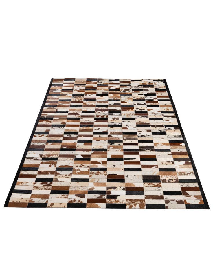 Detail image of 5' 2 x 7' 11 Cowhide - Patchwork Rug