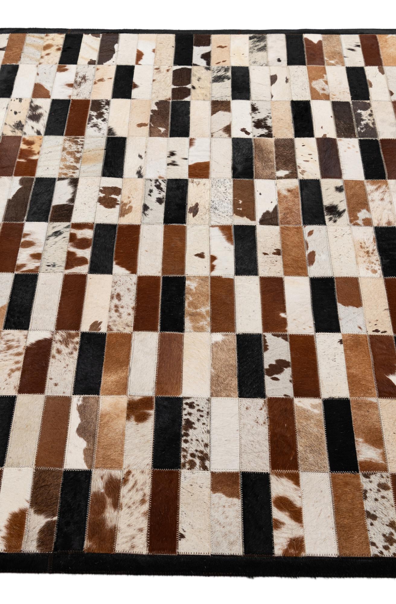 5' 2 x 7' 11 Cowhide - Patchwork Rug
