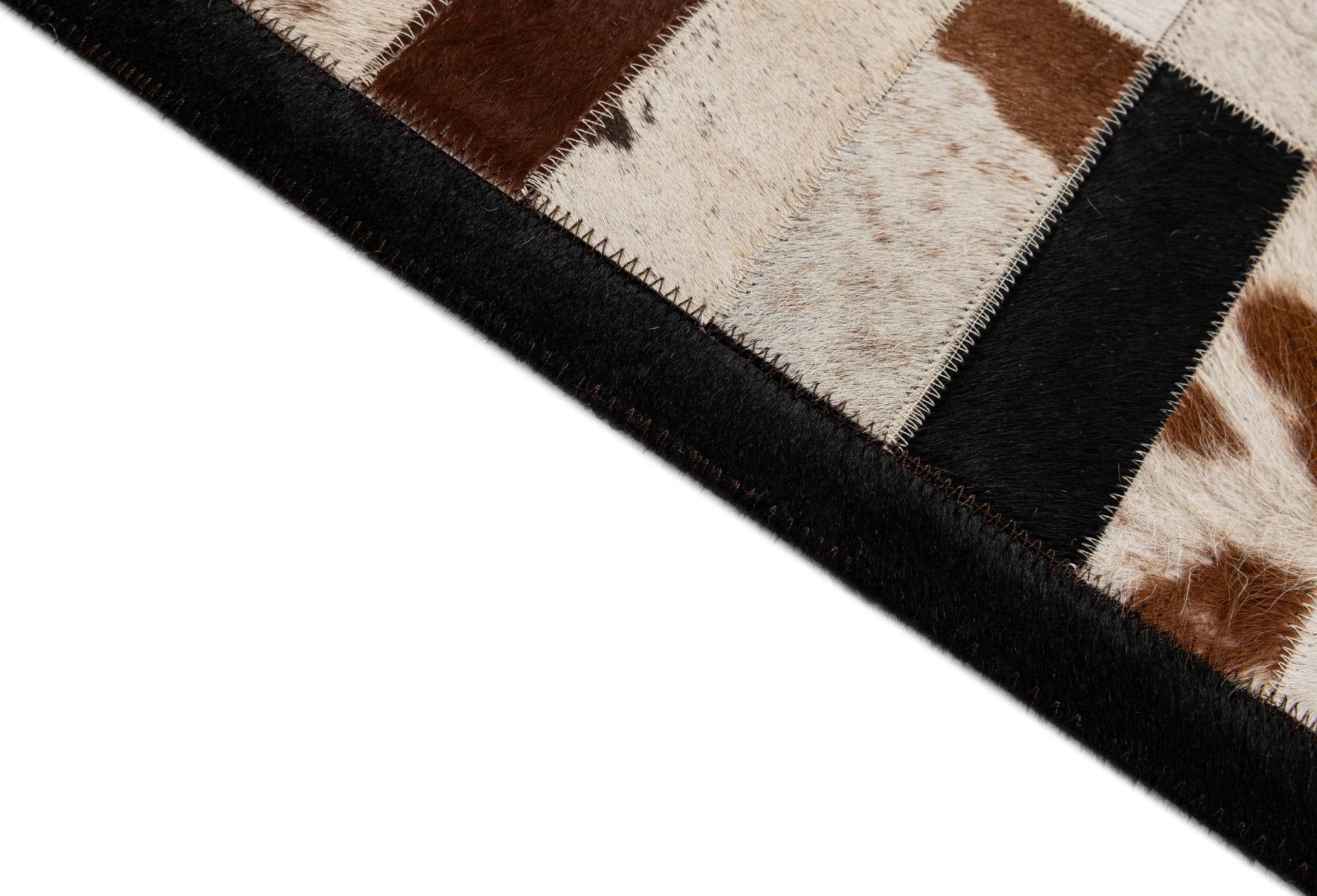 5' 2 x 7' 11 Cowhide - Patchwork Rug