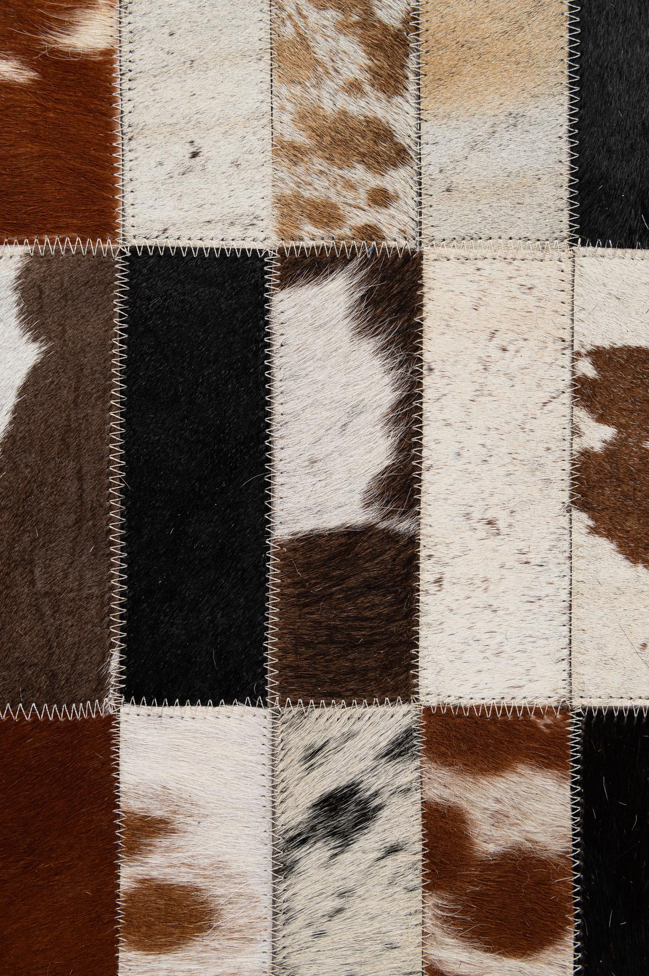 5' 2 x 7' 11 Cowhide - Patchwork Rug