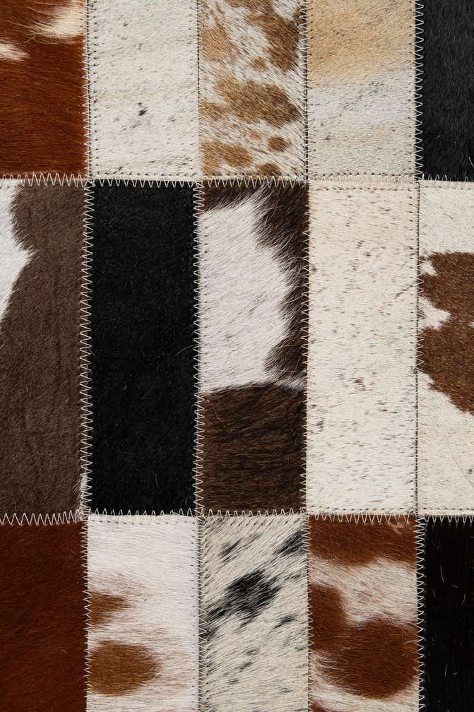 5' 2 x 7' 11 Cowhide - Patchwork Rug