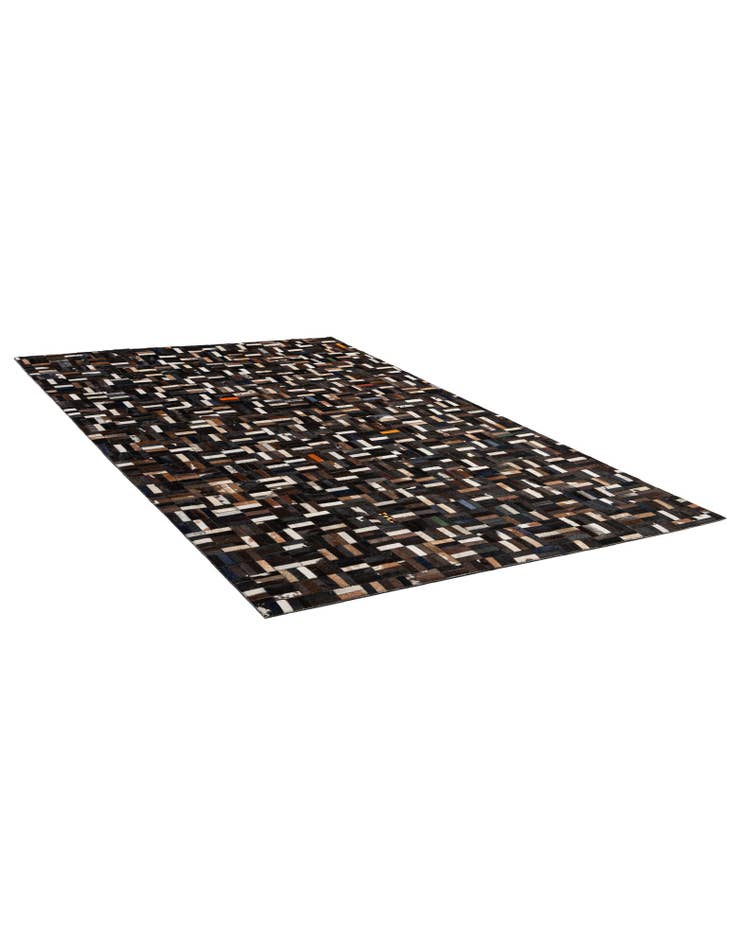 Detail image of 5' 1 x 8' 1 Cowhide - Patchwork Rug