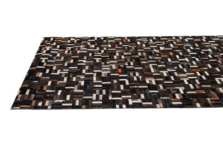 5' 1 x 8' 1 Cowhide - Patchwork Rug