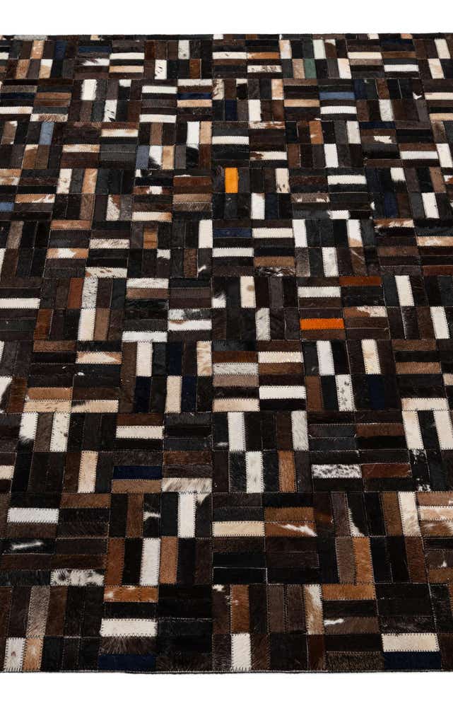 5' 1 x 8' 1 Cowhide - Patchwork Rug