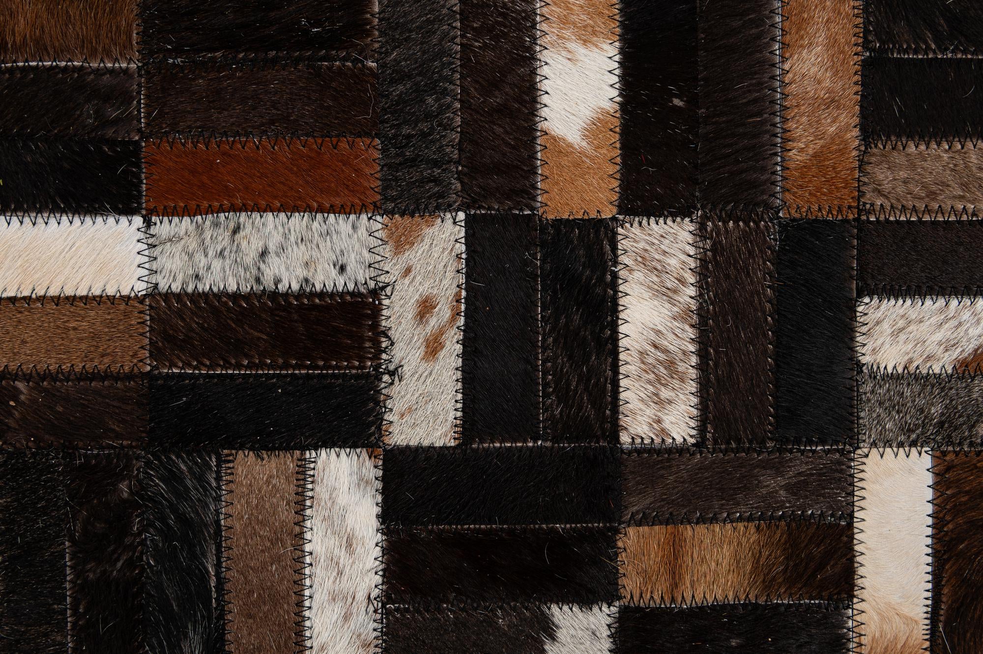 5' 1 x 8' 1 Cowhide - Patchwork Rug