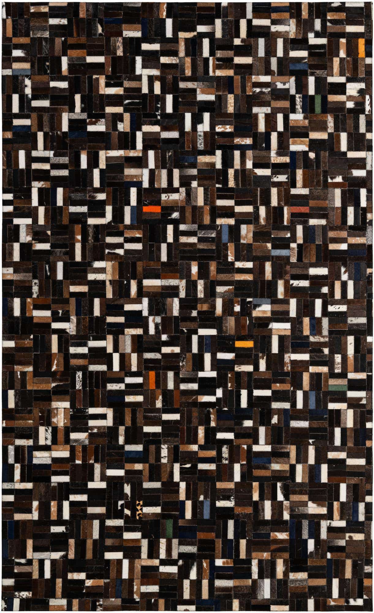 5' 1 x 8' 1 Cowhide - Patchwork Rug