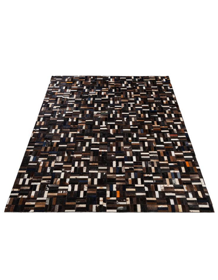 Detail image of 5' 1 x 8' Cowhide - Patchwork Rug