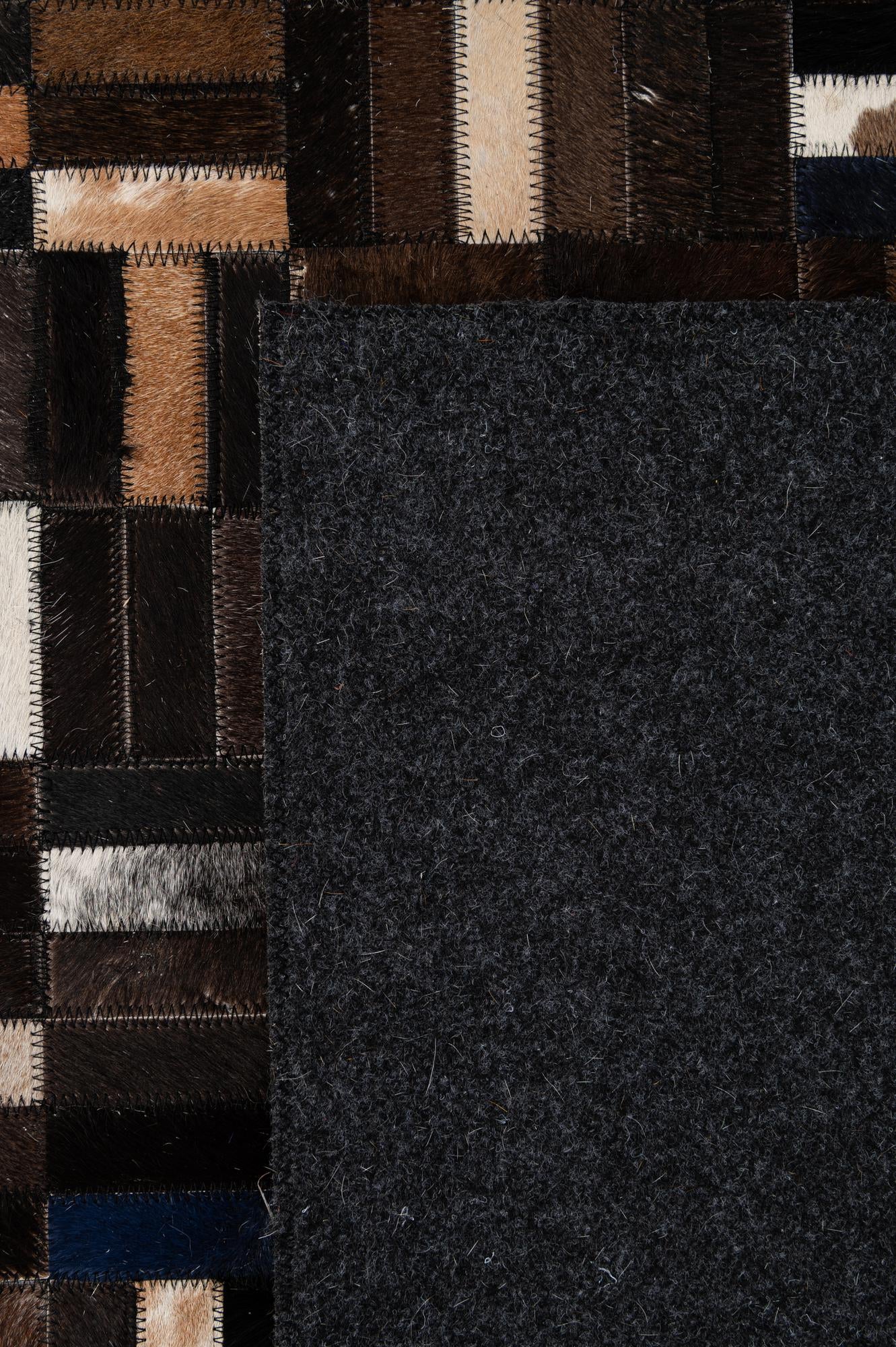 5' 1 x 8' Cowhide - Patchwork Rug