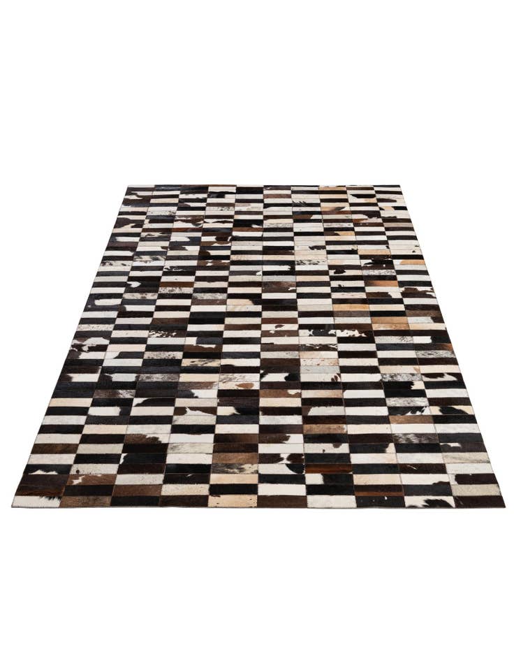Detail image of 4' 11 x 7' 11 Cowhide - Patchwork Rug