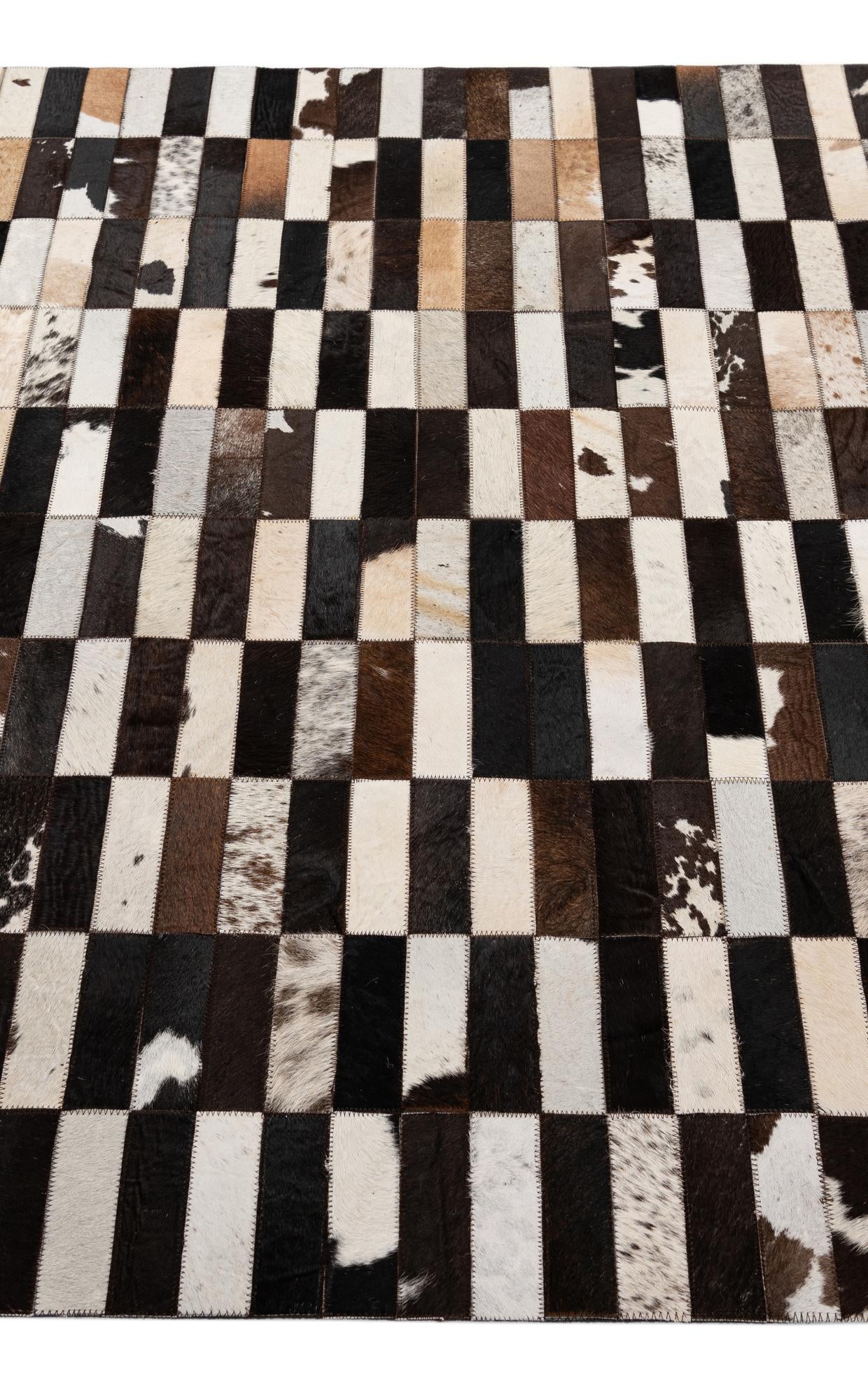 4' 11 x 7' 11 Cowhide - Patchwork Rug