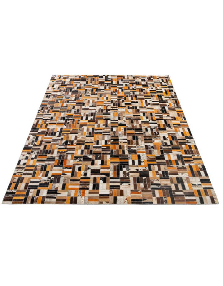 4' 11 x 7' 10 Cowhide - Patchwork Rug