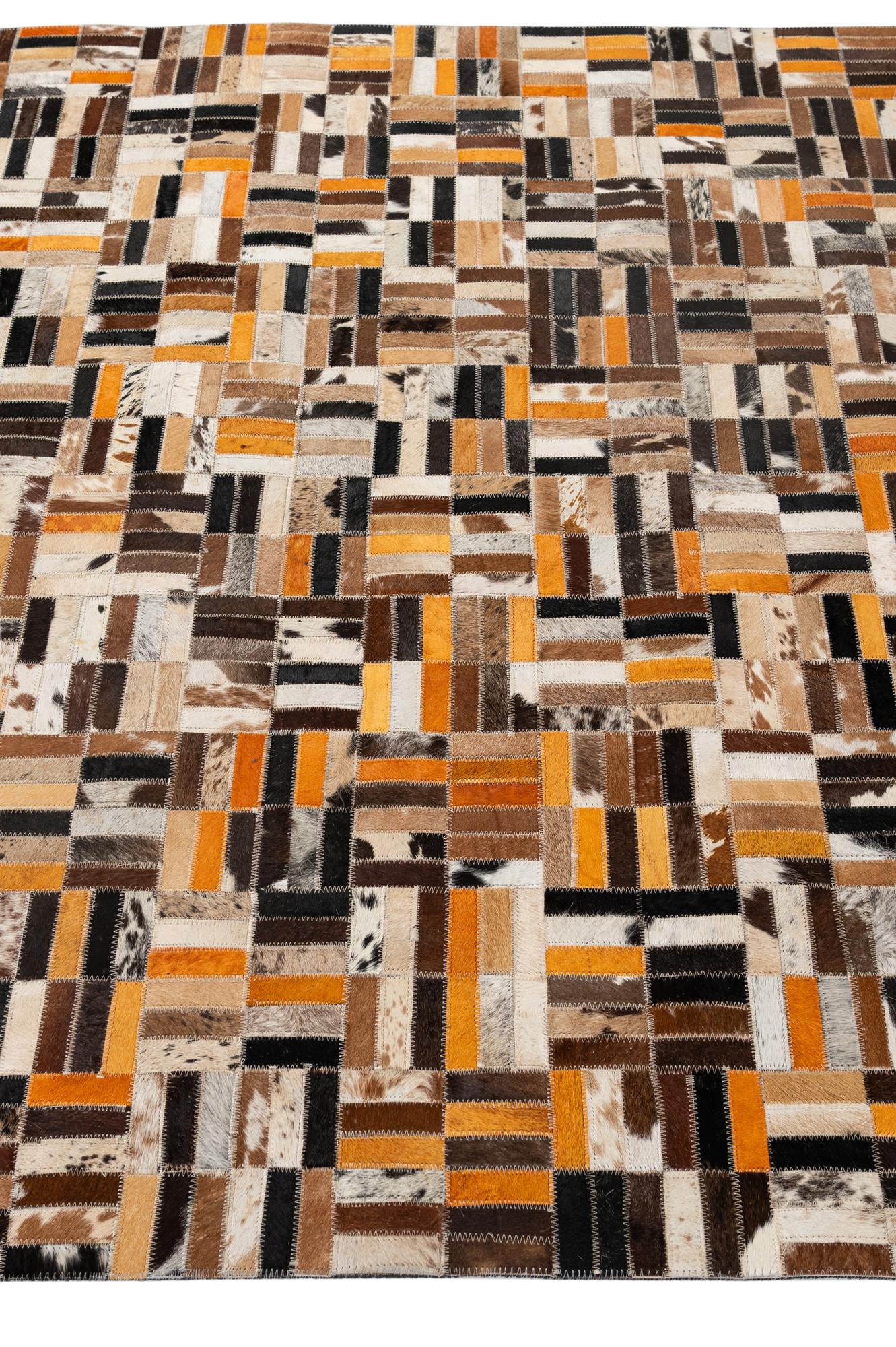 4' 11 x 7' 10 Cowhide - Patchwork Rug