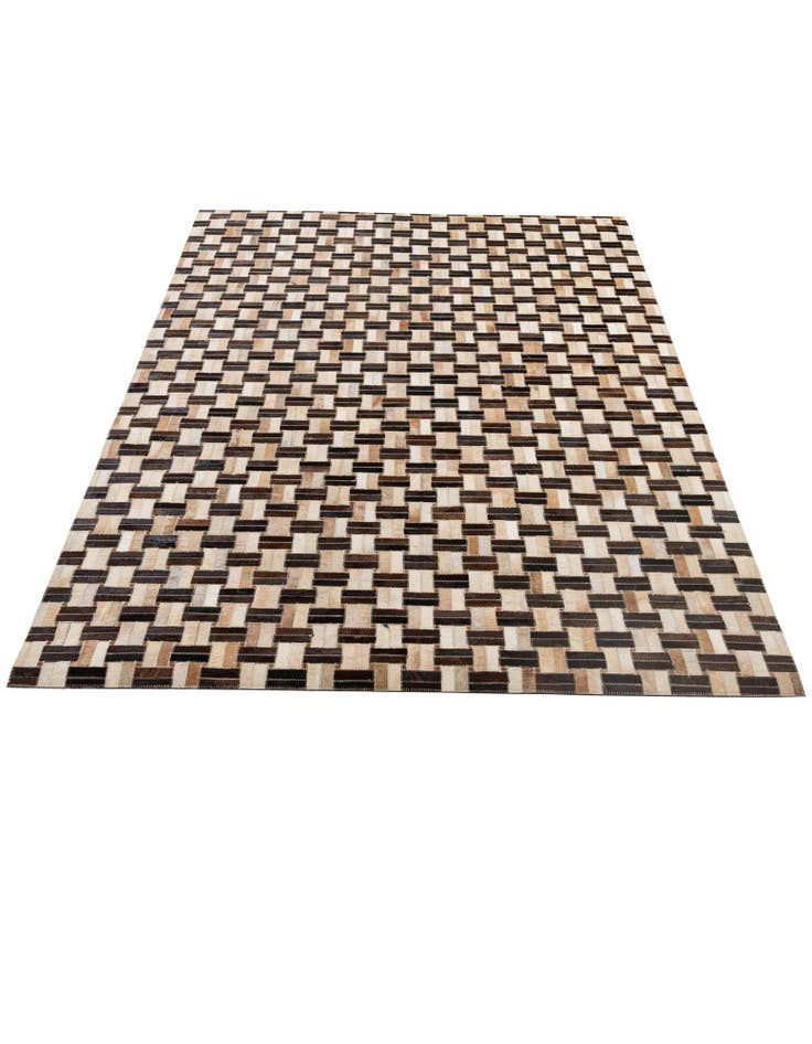 Detail image of 4' 11 x 7' 10 Cowhide - Patchwork Rug