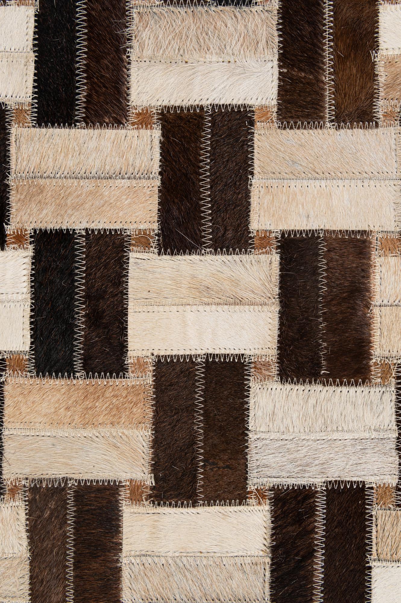 4' 11 x 7' 10 Cowhide - Patchwork Rug