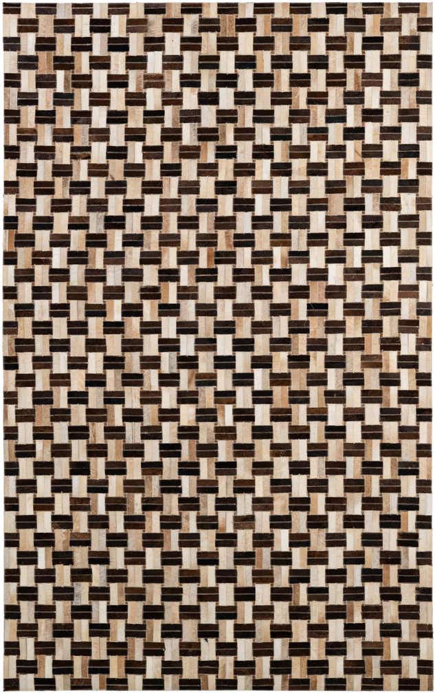 4' 11 x 7' 10 Cowhide - Patchwork Rug
