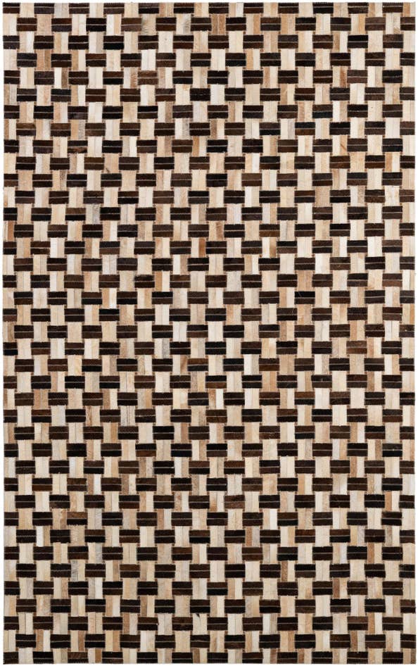 Detail image of 4' 11 x 7' 10 Cowhide - Patchwork Rug