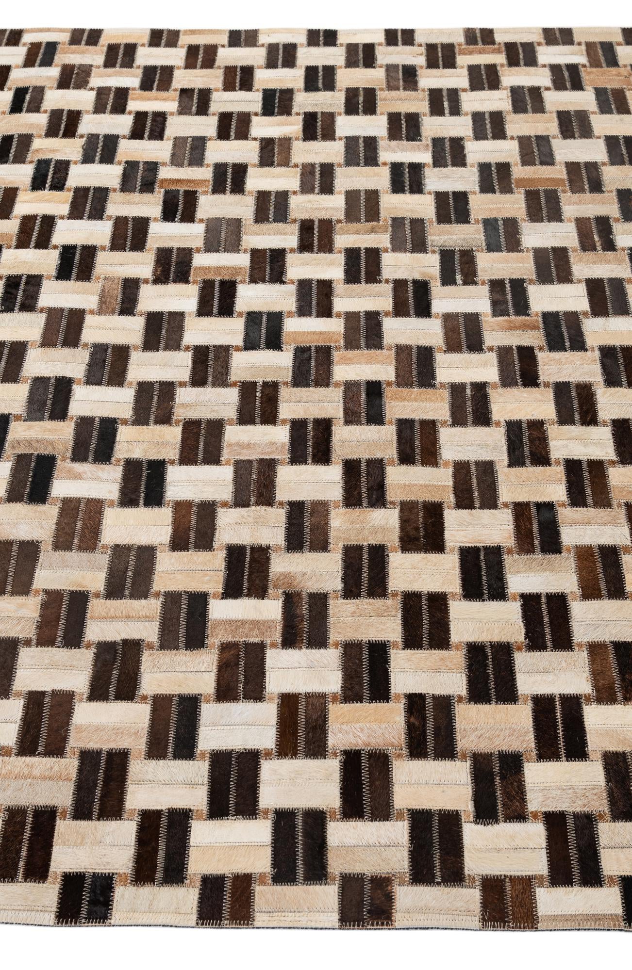 5' x 7' 9 Cowhide - Patchwork Rug