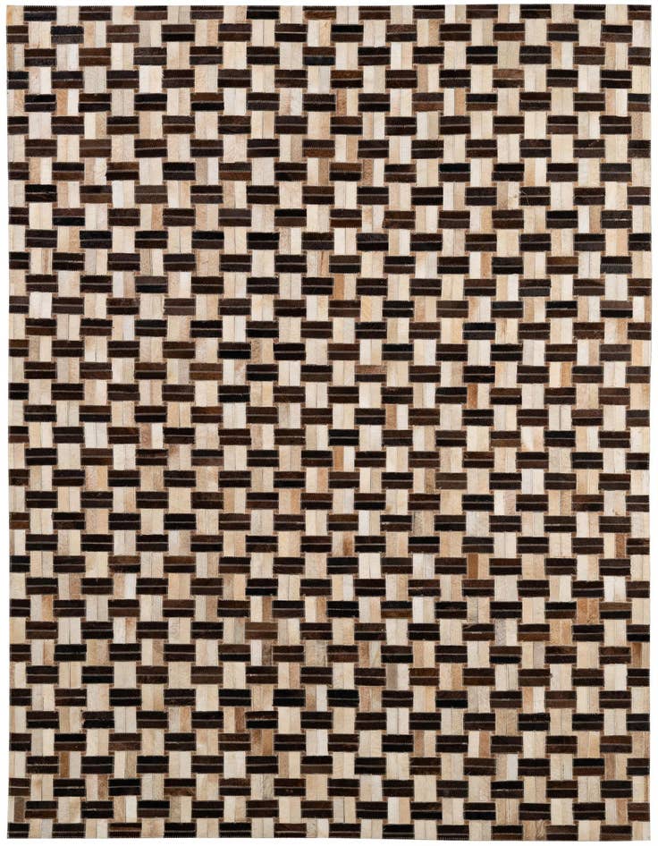 Detail image of 5' x 7' 9 Cowhide - Patchwork Rug
