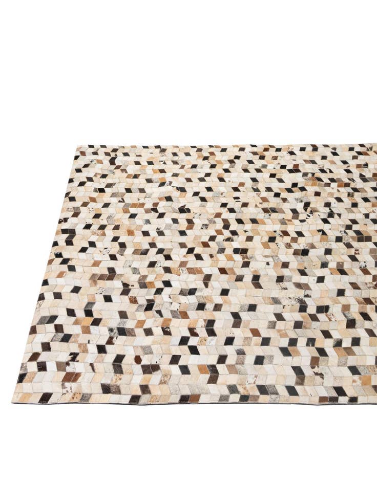 Detail image of 5' x 7' 11 Cowhide - Patchwork Rug