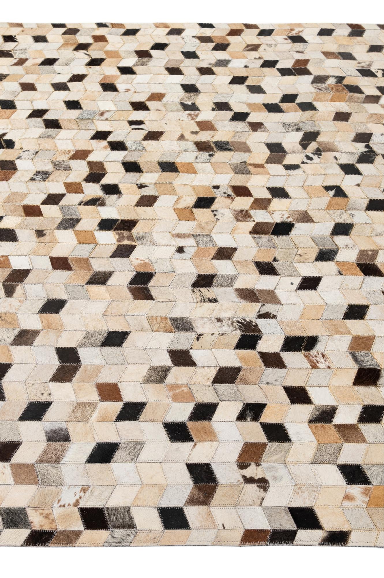 5' x 7' 11 Cowhide - Patchwork Rug