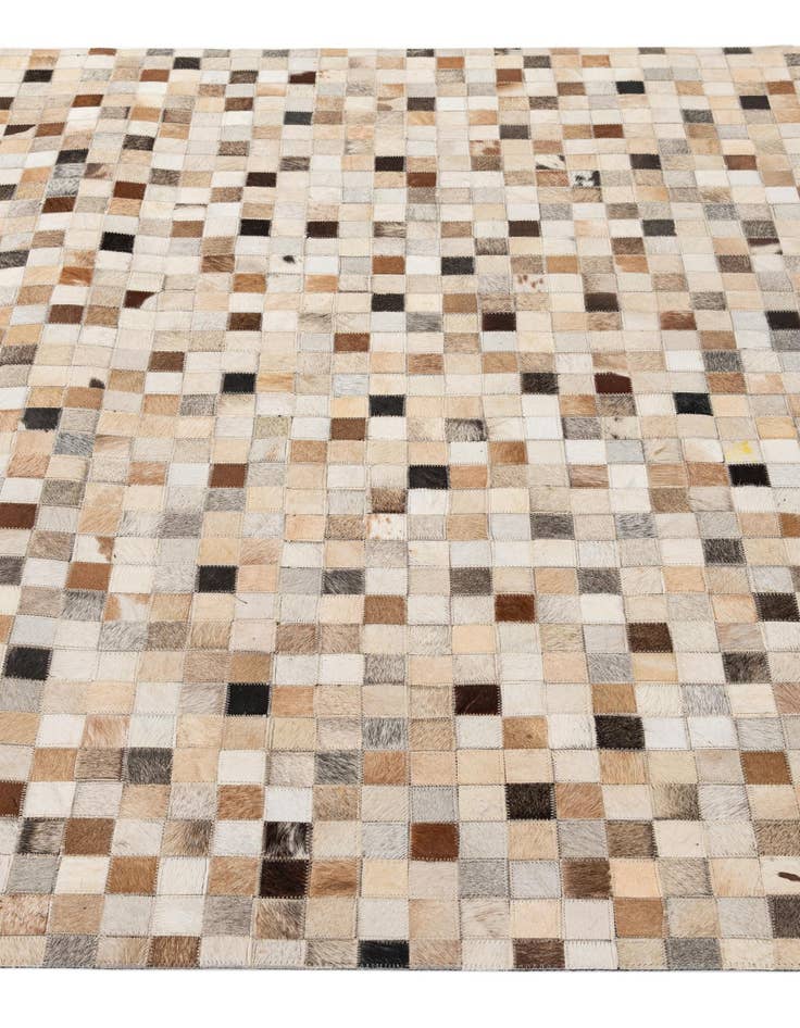 Detail image of 5' x 7' 11 Cowhide - Patchwork Rug