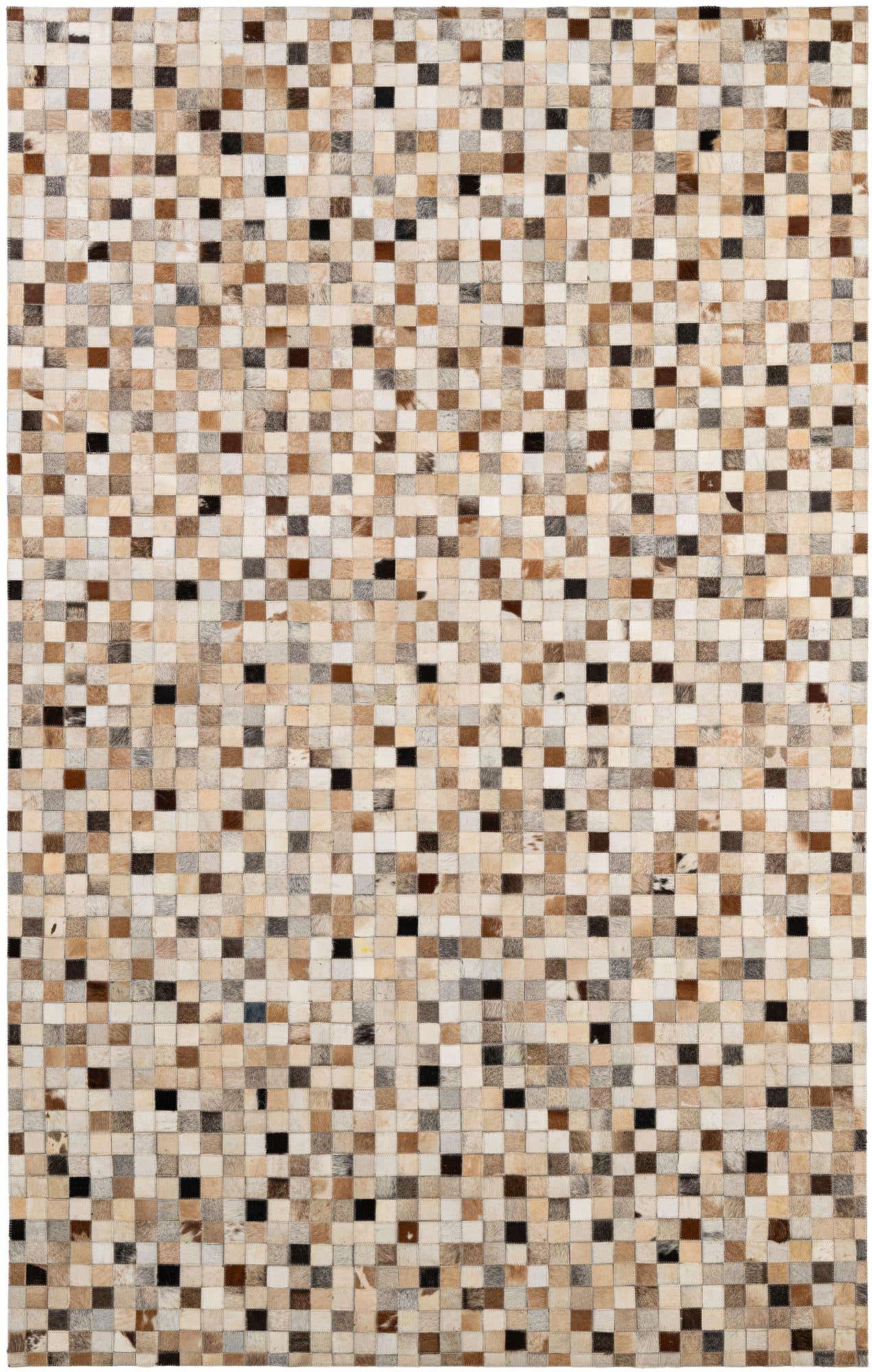 5' x 7' 11 Cowhide - Patchwork Rug