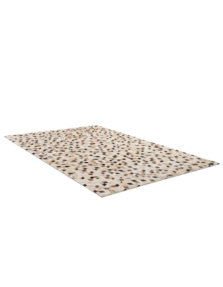 Detail image of 5' 1 x 7' 10 Cowhide - Patchwork Rug