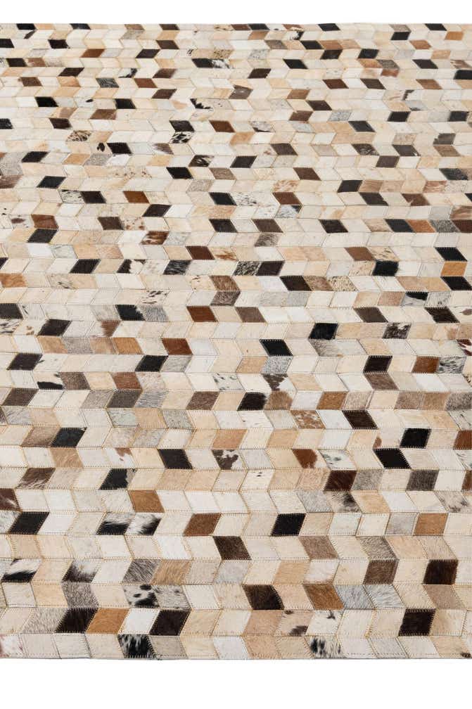 5' 1 x 7' 10 Cowhide - Patchwork Rug