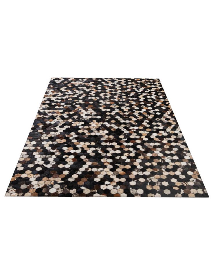 Detail image of 5' 1 x 7' 11 Cowhide - Patchwork Rug
