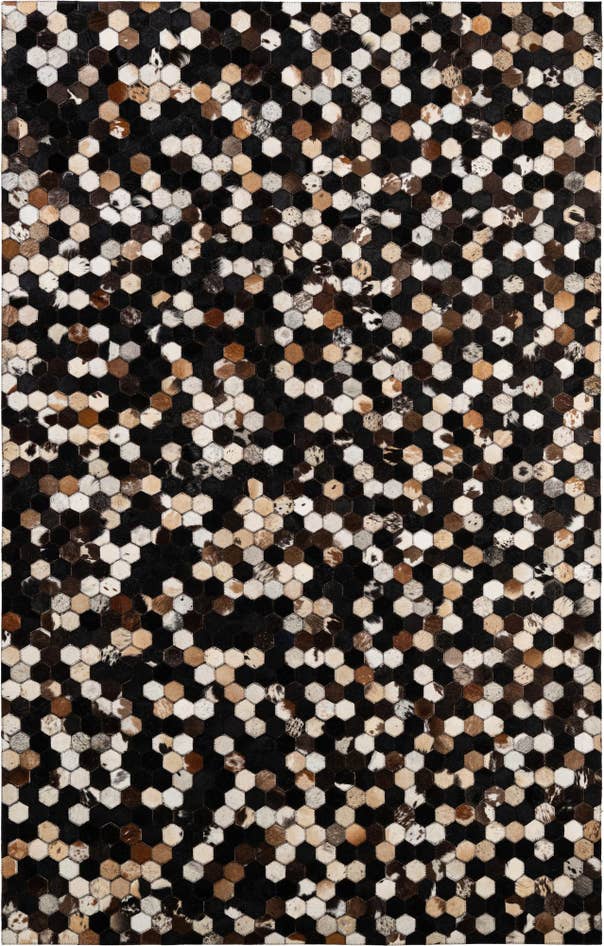 Detail image of 5' 1 x 7' 11 Cowhide - Patchwork Rug