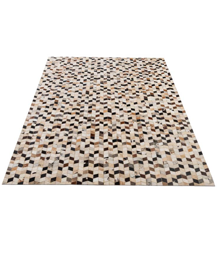 Detail image of 5' x 7' 11 Cowhide - Patchwork Rug