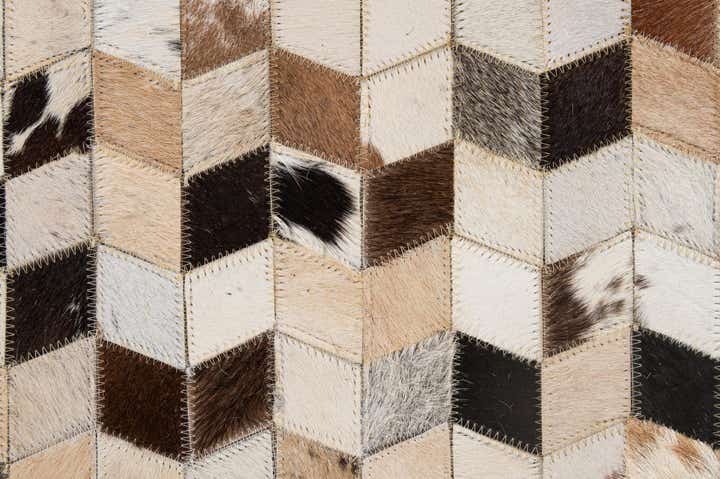 5' x 7' 11 Cowhide - Patchwork Rug
