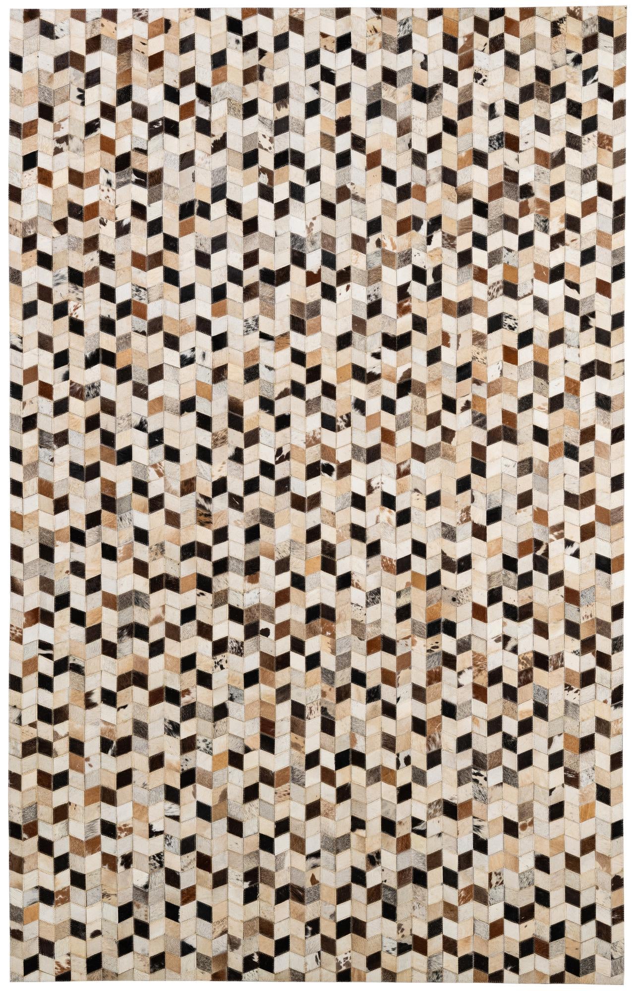 5' x 7' 11 Cowhide - Patchwork Rug