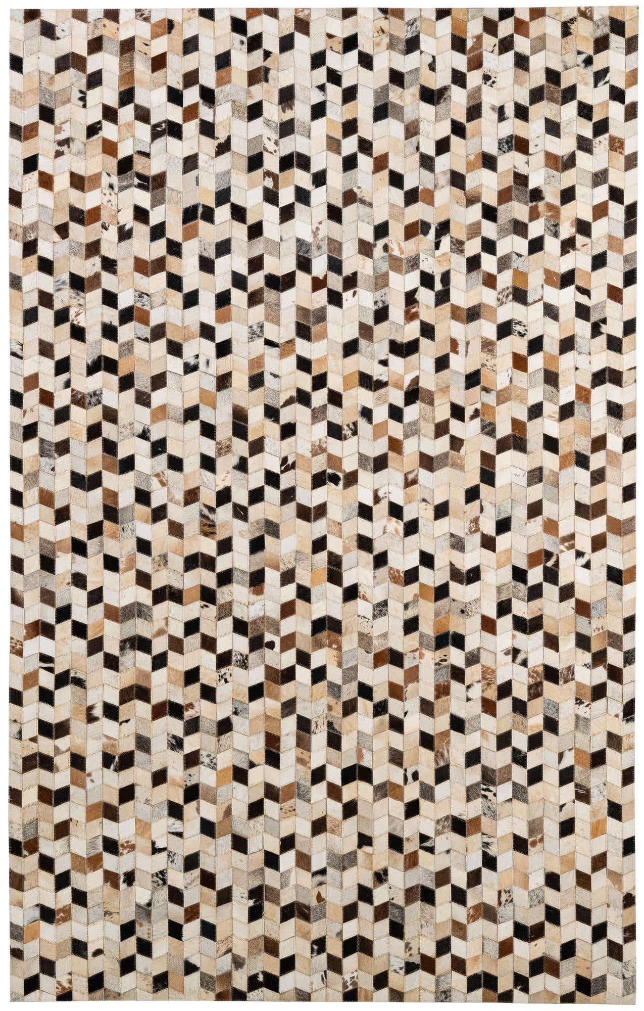 5' x 7' 11 Cowhide - Patchwork Rug