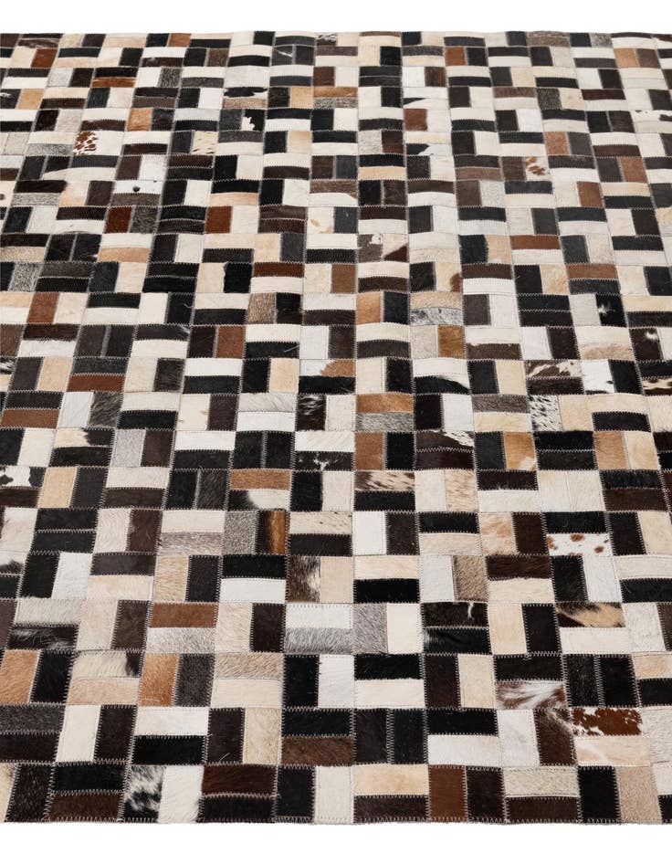 Detail image of 5' x 8' Cowhide - Patchwork Rug