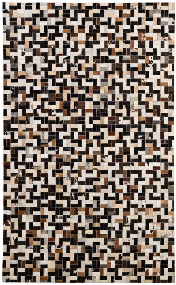 Detail image of 5' x 8' Cowhide - Patchwork Rug