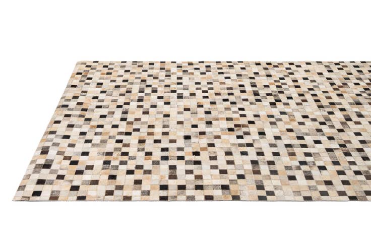 Detail image of 5' x 8' 2 Cowhide - Patchwork Rug