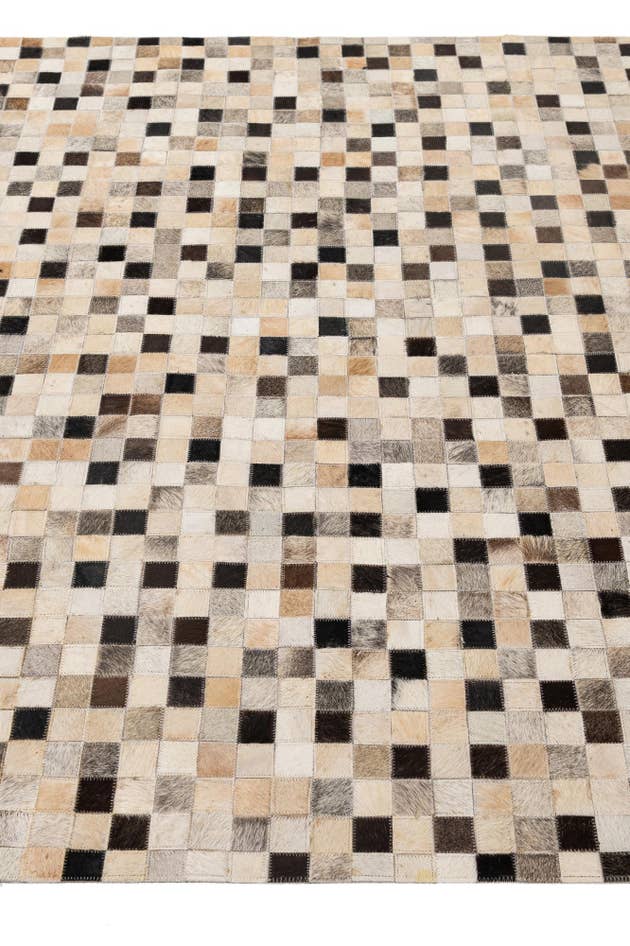 Detail image of 5' x 8' 2 Cowhide - Patchwork Rug