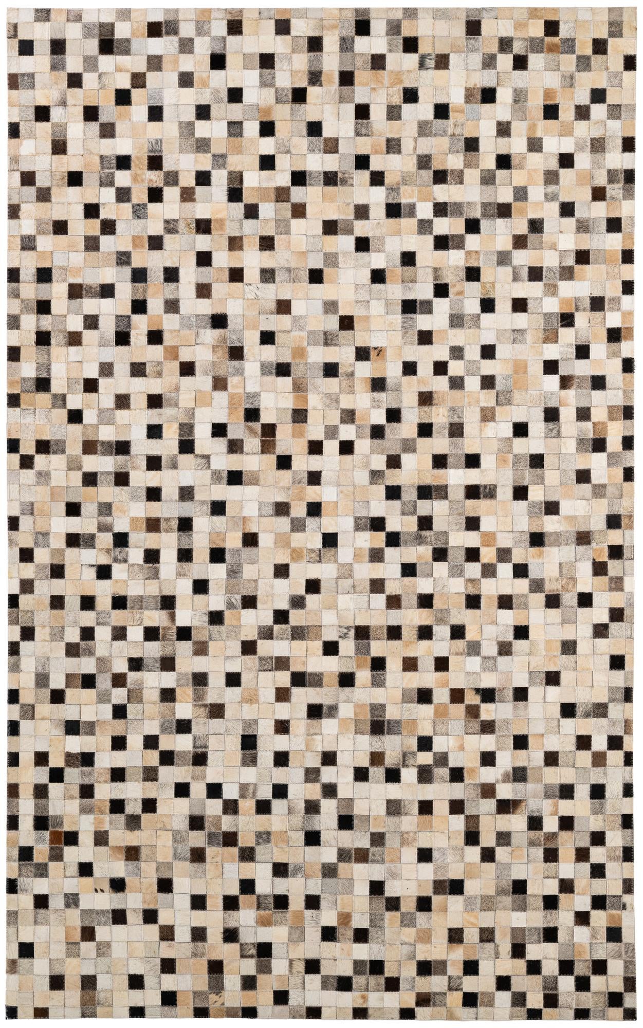 5' x 8' 2 Cowhide - Patchwork Rug