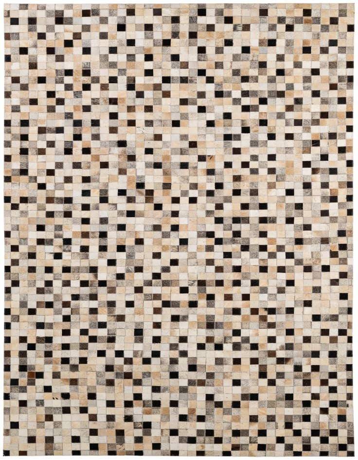 Detail image of 5' x 8' 2 Cowhide - Patchwork Rug